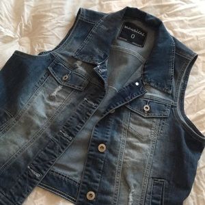 Maurices plus size denim vest